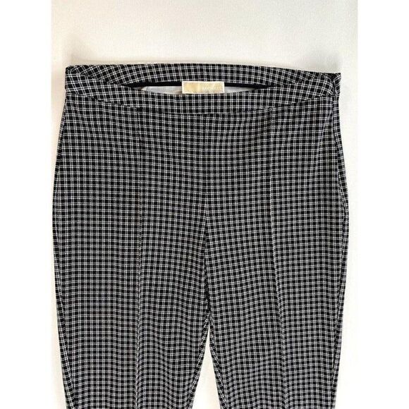 ‎Michael Kors Cropped Pants Black/White Check-Print - Picture 2 of 10